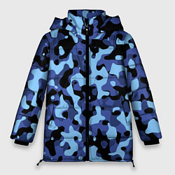 Куртка зимняя женская Камуфляж Sky Blue, цвет: 3D-черный