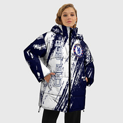 Куртка зимняя женская Фк челси, цвет: 3D-черный — фото 2