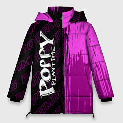 Куртка зимняя женская Poppy Playtime pro gaming: по-вертикали, цвет: 3D-черный