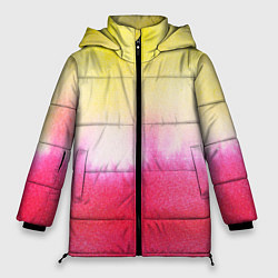 Куртка зимняя женская Солнечная акварель, цвет: 3D-светло-серый