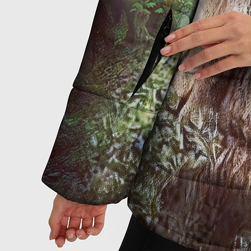 Женская зимняя куртка Мудрое Таинственное Дерево / 3D-Черный – фото 5