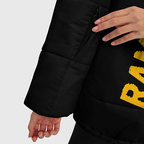 Женская зимняя куртка Ramones - gold gradient: по-вертикали / 3D-Черный – фото 5