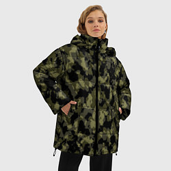 Куртка зимняя женская Камуфляж, цвет: 3D-красный — фото 2