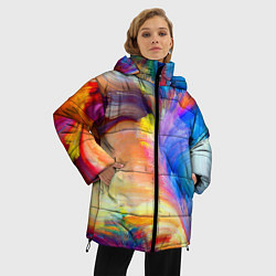 Куртка зимняя женская Неоновое перо, цвет: 3D-красный — фото 2