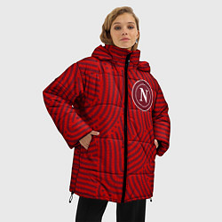 Куртка зимняя женская Napoli отпечатки, цвет: 3D-красный — фото 2