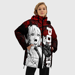 Куртка зимняя женская Пауэр : Человек-бензопила, цвет: 3D-черный — фото 2
