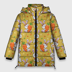 Женская зимняя куртка Милый кролик с морковкой