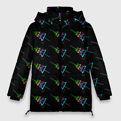 Женская зимняя куртка Colored triangles