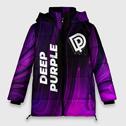 Куртка зимняя женская Deep Purple violet plasma, цвет: 3D-черный