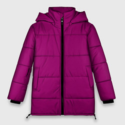Куртка зимняя женская Баклажановый радуга, цвет: 3D-черный