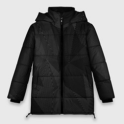 Куртка зимняя женская Черный матовый, цвет: 3D-светло-серый