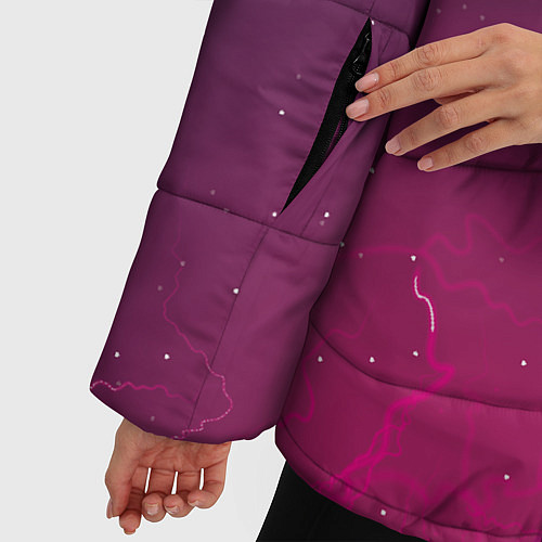Женская зимняя куртка Космическая аномалия / 3D-Черный – фото 5