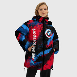 Куртка зимняя женская BMW - буйство красок, цвет: 3D-черный — фото 2