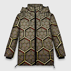 Куртка зимняя женская Броня из колец, цвет: 3D-светло-серый
