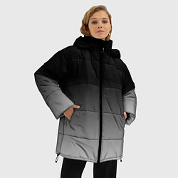 Куртка зимняя женская От черного к белому, цвет: 3D-черный — фото 2