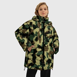 Куртка зимняя женская Военный камуфляж, цвет: 3D-светло-серый — фото 2