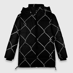 Куртка зимняя женская Плетеный забор, цвет: 3D-светло-серый