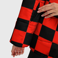 Куртка зимняя женская Красный квадрат, цвет: 3D-черный — фото 2