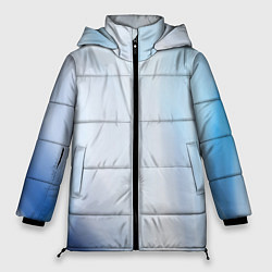 Куртка зимняя женская Светлые синие и голубые волны, цвет: 3D-красный
