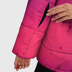 Куртка зимняя женская Фиолетовый космос, цвет: 3D-черный — фото 2