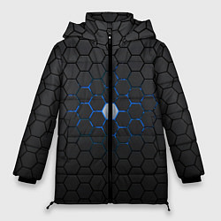 Куртка зимняя женская Светящаяся ячейка, цвет: 3D-черный