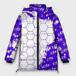 Куртка зимняя женская Counter Strike 2 Pattern, цвет: 3D-светло-серый