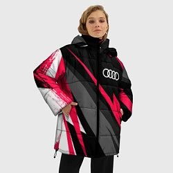 Куртка зимняя женская Audi fast lines, цвет: 3D-черный — фото 2