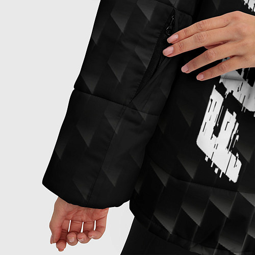 Женская зимняя куртка Ford карбоновый фон / 3D-Черный – фото 5