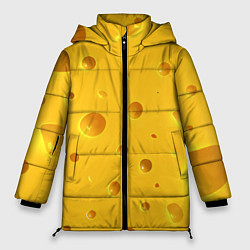 Куртка зимняя женская Сырная текстура, цвет: 3D-светло-серый