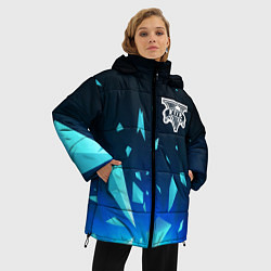 Куртка зимняя женская GTA взрыв частиц, цвет: 3D-черный — фото 2