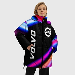 Куртка зимняя женская Volvo speed lights, цвет: 3D-черный — фото 2