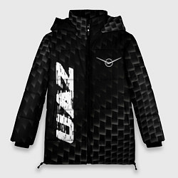 Куртка зимняя женская UAZ карбоновый фон, цвет: 3D-черный