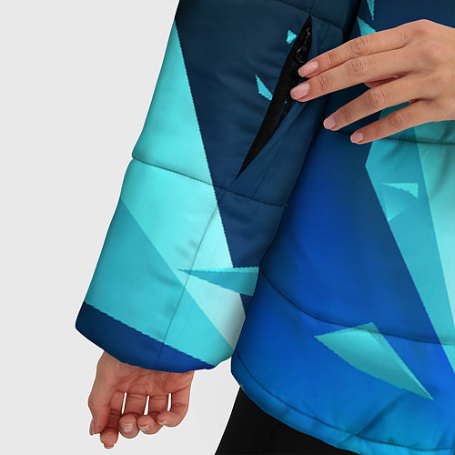 Женская зимняя куртка Elden Ring взрыв частиц / 3D-Черный – фото 5