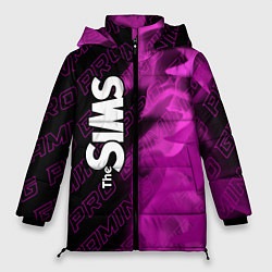 Куртка зимняя женская The Sims pro gaming: по-вертикали, цвет: 3D-черный