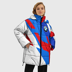 Куртка зимняя женская BMW m colors, цвет: 3D-светло-серый — фото 2