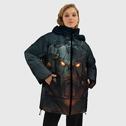 Куртка зимняя женская Space marine machine, цвет: 3D-красный — фото 2