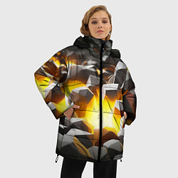 Куртка зимняя женская Золотая руда, цвет: 3D-черный — фото 2