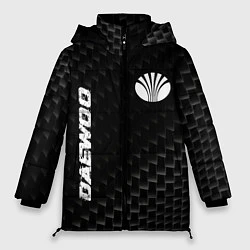 Куртка зимняя женская Daewoo карбоновый фон, цвет: 3D-черный