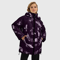 Куртка зимняя женская Roblox персонажи, цвет: 3D-черный — фото 2