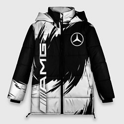 Куртка зимняя женская Mercedes benz - white color, цвет: 3D-светло-серый