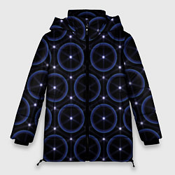 Куртка зимняя женская Ясна3 - Круги, цвет: 3D-черный