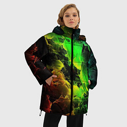 Куртка зимняя женская Зеленое небо, цвет: 3D-светло-серый — фото 2