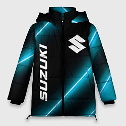 Куртка зимняя женская Suzuki неоновые лампы, цвет: 3D-черный
