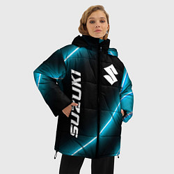 Куртка зимняя женская Suzuki неоновые лампы, цвет: 3D-черный — фото 2