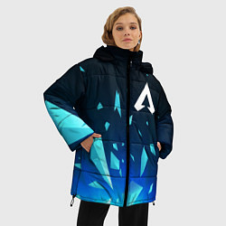 Куртка зимняя женская Apex Legends взрыв частиц, цвет: 3D-черный — фото 2