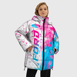 Куртка зимняя женская Ford neon gradient style: по-вертикали, цвет: 3D-черный — фото 2