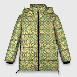 Женская зимняя куртка Цветочный орнамент паттерн