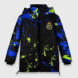 Куртка зимняя женская Реал Мадрид фк, цвет: 3D-светло-серый