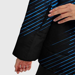 Куртка зимняя женская Burzum звуковая волна, цвет: 3D-черный — фото 2