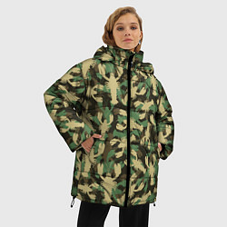 Куртка зимняя женская Камуфляж из раков, цвет: 3D-черный — фото 2